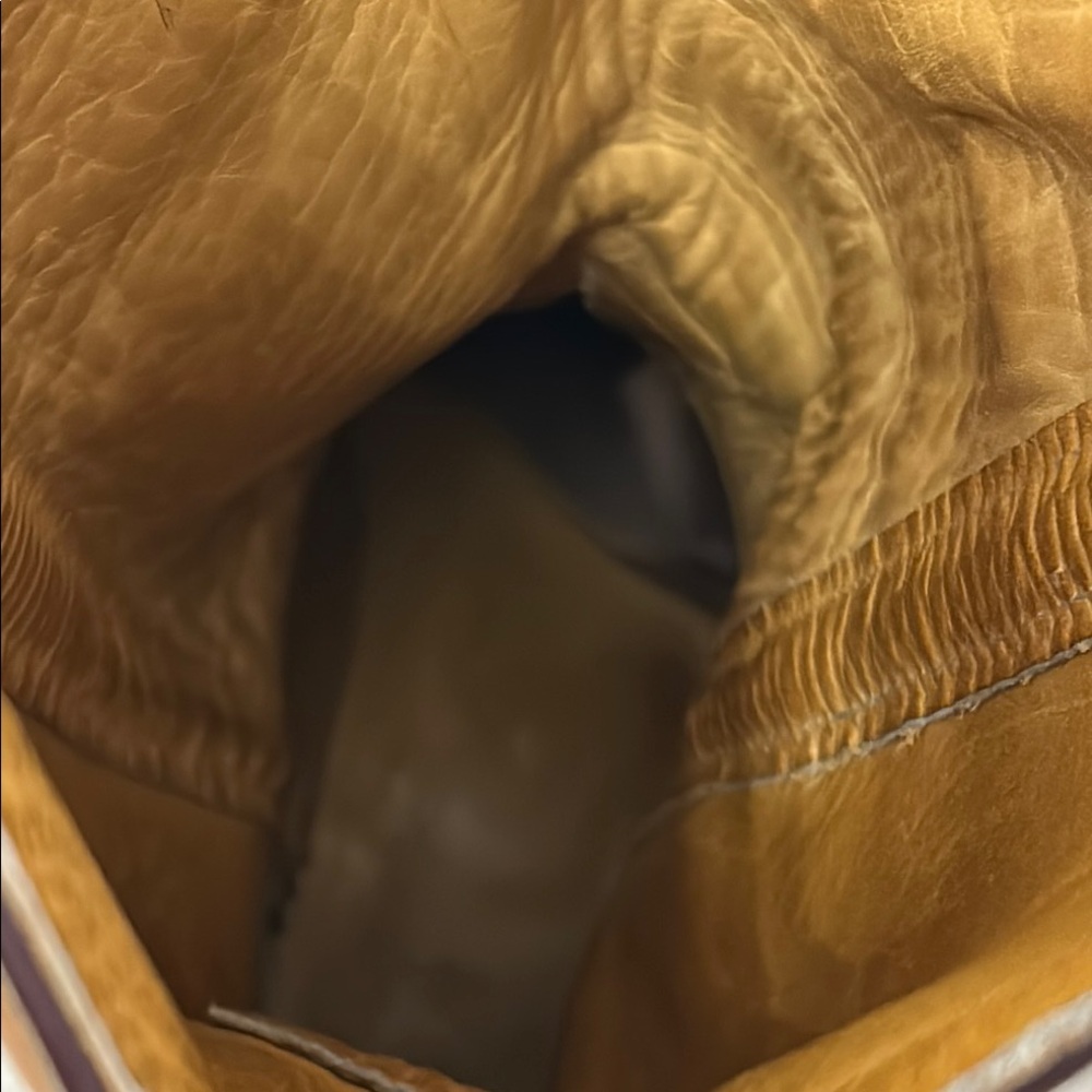 Boulet Tan Western Cowboy Boots - Picture 5 of 7